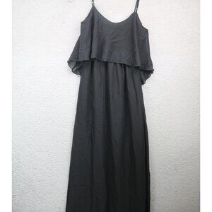 Wet Seal Black Sheer Chiffon Maxi Dress-Empire Waist-XS-Goth-NWT-Witchy-Event